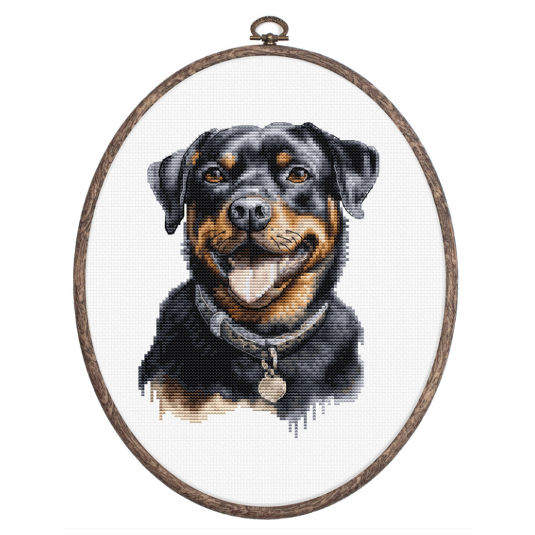 (image for) Rottweiler Counted Cross Stitch Kit